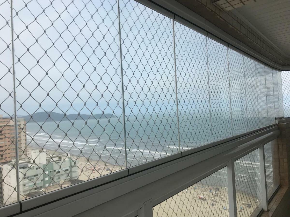 Apto Com Vista Para O Mar, 2 Vagas De Garagem E Churrasqueira Na Varanda Praia Grande Dış mekan fotoğraf