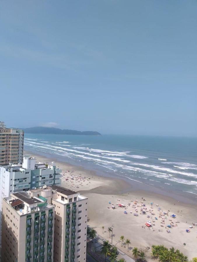 Apto Com Vista Para O Mar, 2 Vagas De Garagem E Churrasqueira Na Varanda Praia Grande Dış mekan fotoğraf