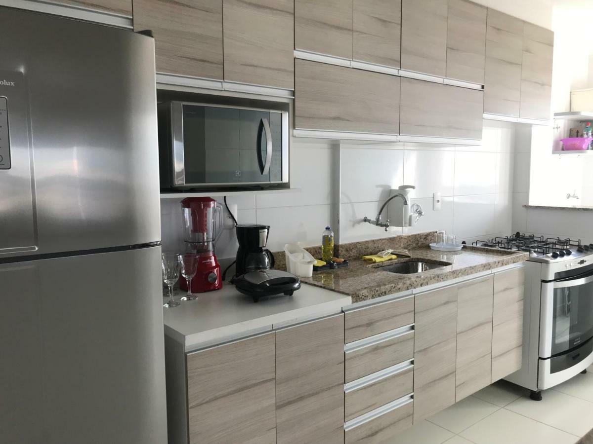 Apto Com Vista Para O Mar, 2 Vagas De Garagem E Churrasqueira Na Varanda Praia Grande Dış mekan fotoğraf