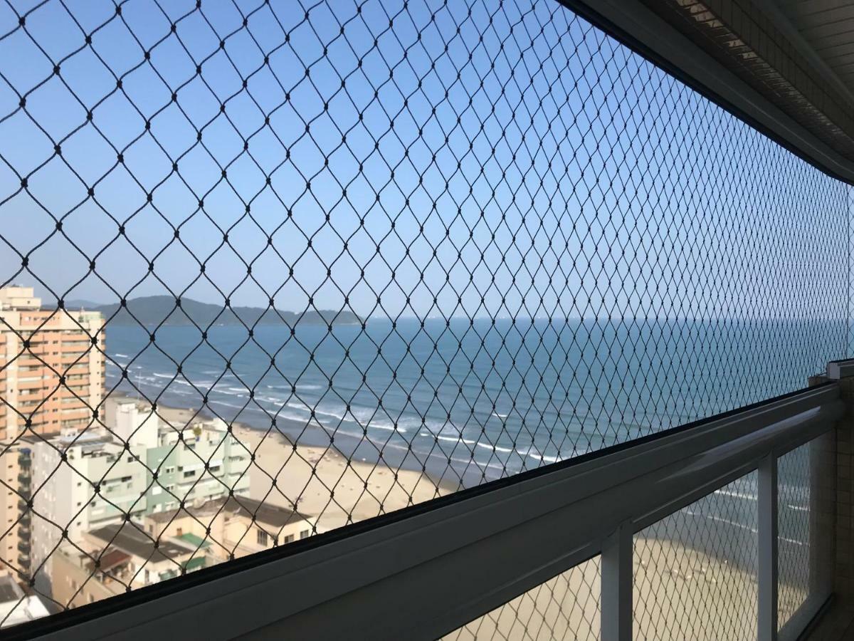 Apto Com Vista Para O Mar, 2 Vagas De Garagem E Churrasqueira Na Varanda Praia Grande Dış mekan fotoğraf