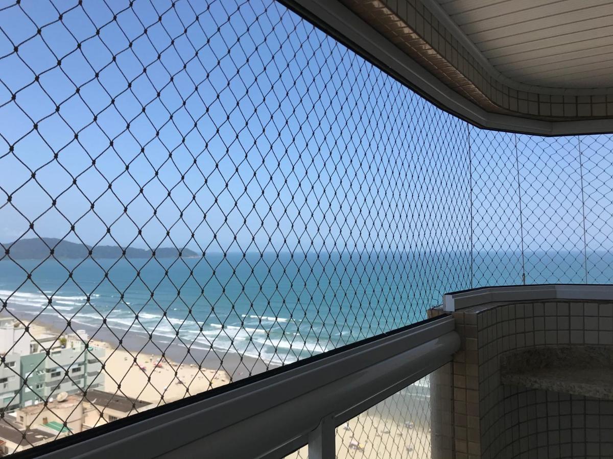 Apto Com Vista Para O Mar, 2 Vagas De Garagem E Churrasqueira Na Varanda Praia Grande Dış mekan fotoğraf