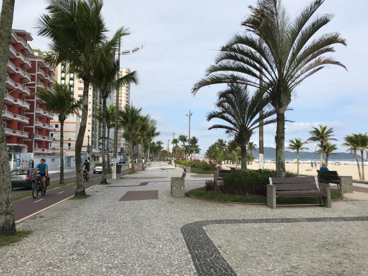 Apto Com Vista Para O Mar, 2 Vagas De Garagem E Churrasqueira Na Varanda Daire Praia Grande Dış mekan fotoğraf